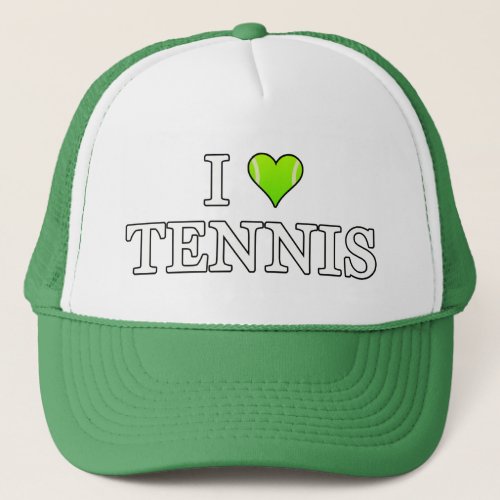 I Love Tennis Trucker Hat