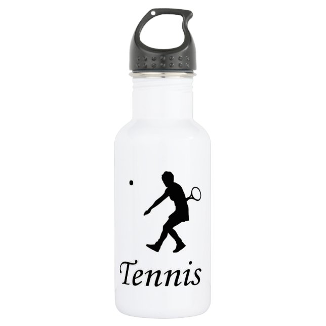 I Love Tennis Water Bottle (Front)