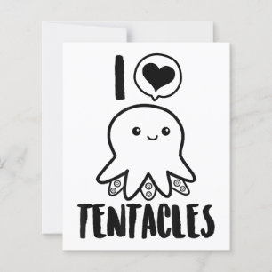 I Love Tentacles T-shirt Cute Octopus Tee