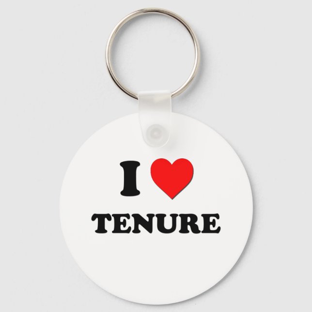 I love Tenure Keychain (Front)