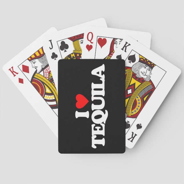 I LOVE TEQUILA POKER CARDS (Back)