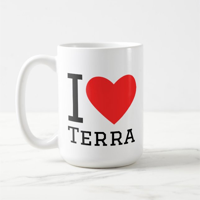 I love terra coffee mug (Left)