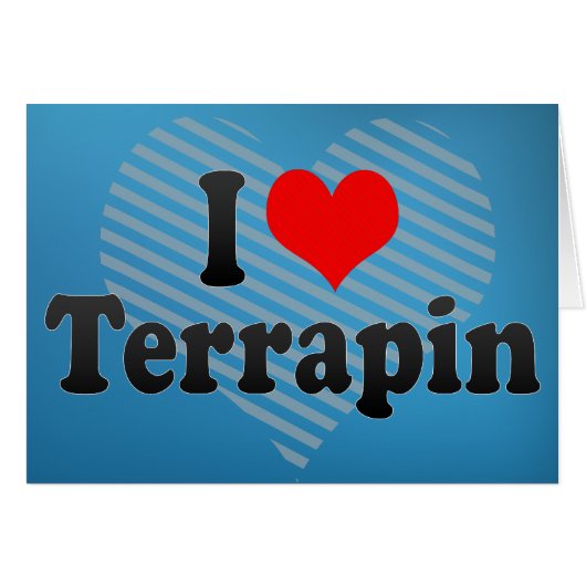 I Love Terrapin Cards (Front Horizontal)