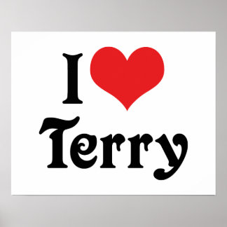 I Love Terry Gifts on Zazzle