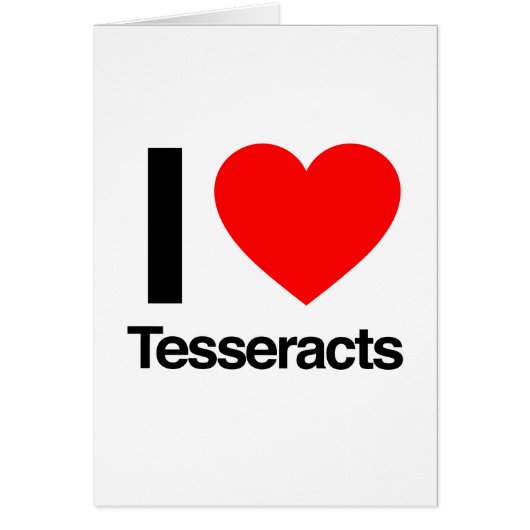 i love tesseracts cards (Front)