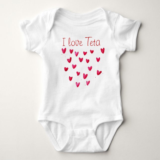 I love Teta Baby Bodysuit (Front)