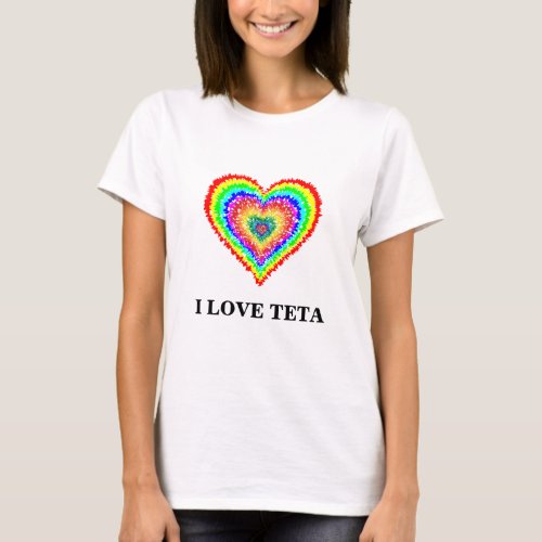 I Love Teta Womans t_Shirt