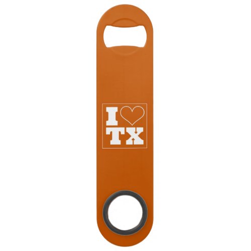 I Love Texas Austin Tailgate Bar Key