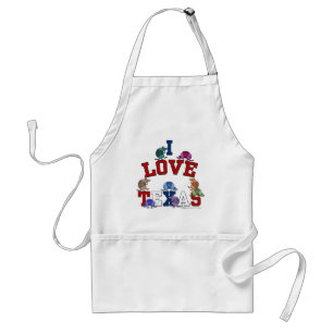 I Love Texas-Colorful Armadillos Adult Apron