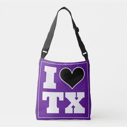I Love Texas Fort Worth Game Day Crossbody Bag