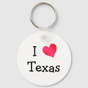 I Love Texas Keychain