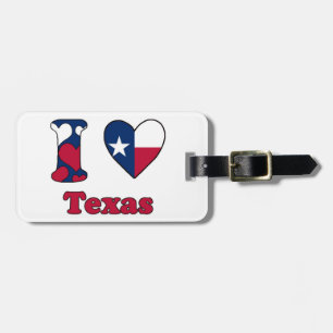 I love Texas Luggage Tag