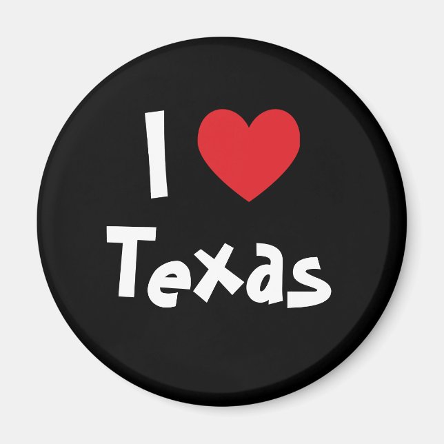 I Love Texas Magnet (Front)