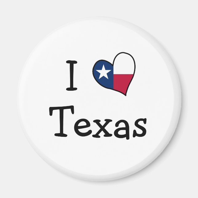 I Love Texas Magnet (Front)