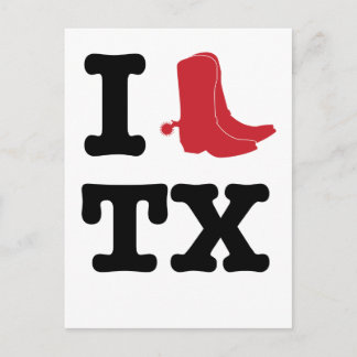 I love Texas Postcard