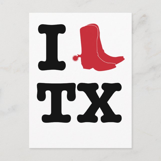 I love Texas Postcard (Front)