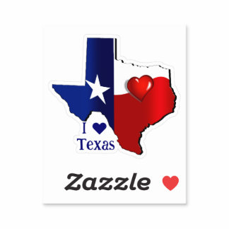 I Love Texas Sticker