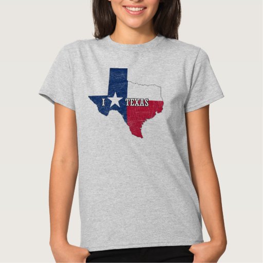 I love Texas T-Shirt | Zazzle