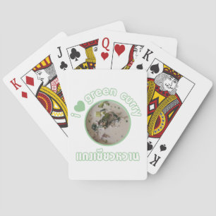 I Love Thai Green Curry ... Thailand Street Food Poker Cards