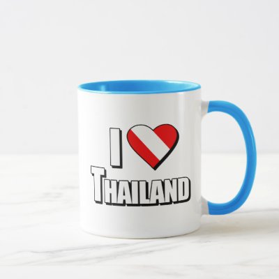 I Love Thailand Diving Mug