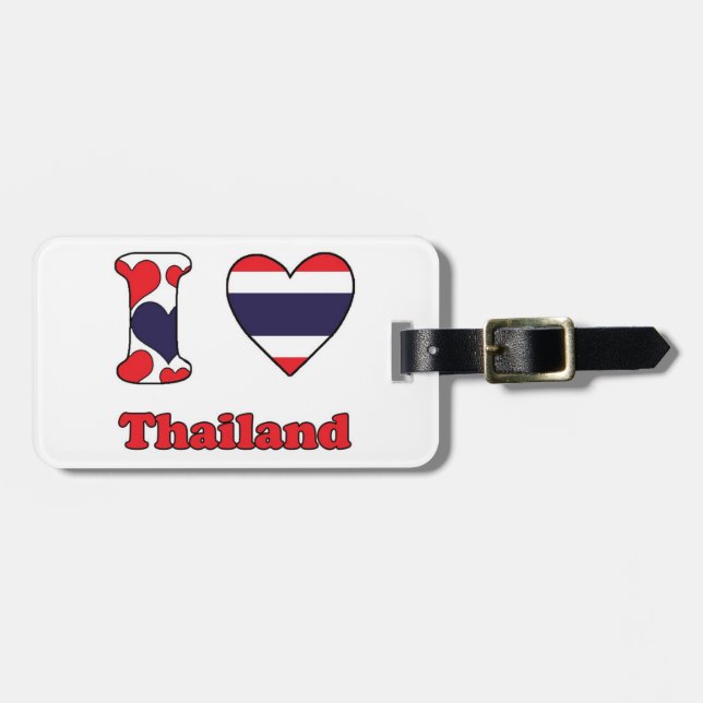 I love Thailand Luggage Tag (Front Horizontal)
