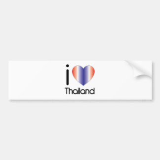 I Love Thailand Products Bumper Sticker