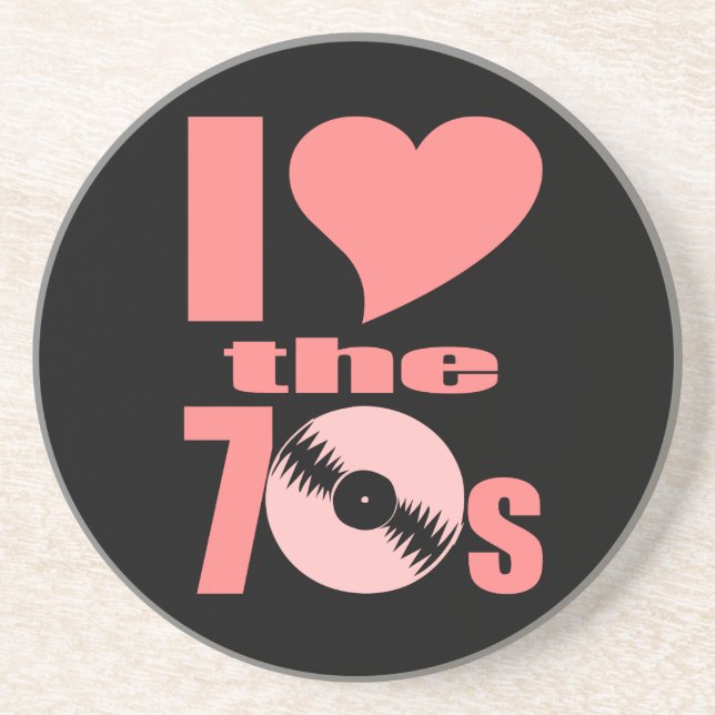 I Love the 70s Coaster (Front)