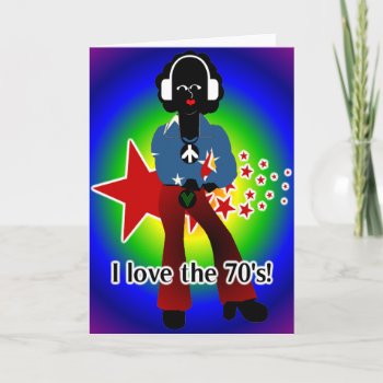 I Love The 70's Greeting Card by Baysideimages at Zazzle