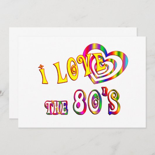 I Love the 80s (Front/Back)