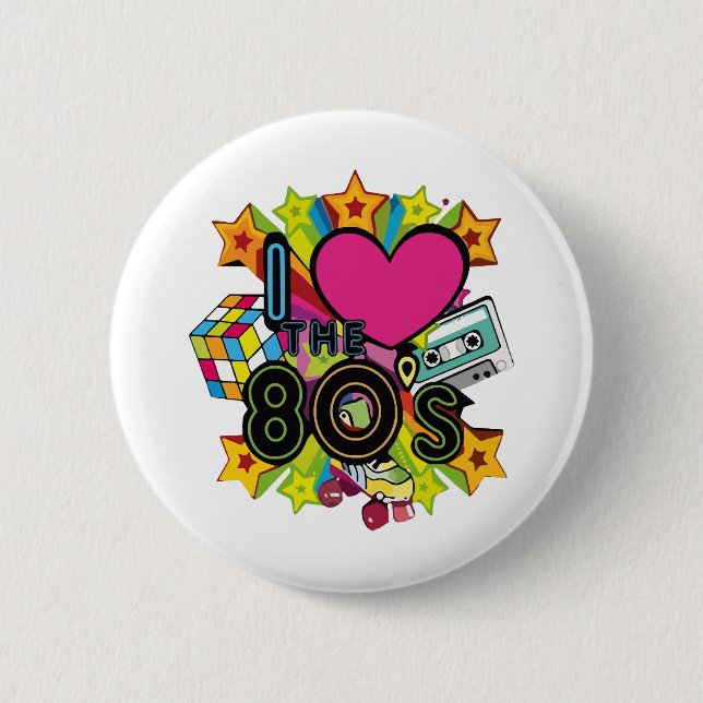 i love the 80s button (Front)
