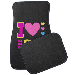 I Love The 80's Car Floor Mat