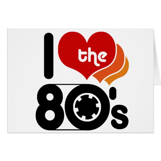 I Love the 80's Cards (Front Horizontal)