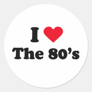 I love the 80s classic round sticker