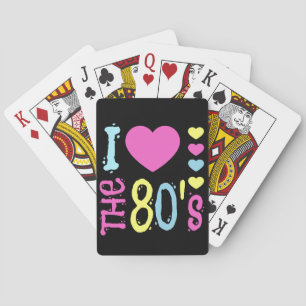 I Love the 80s Disco Costume Poker Cards