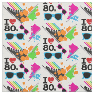 I Love the 80s Fabric