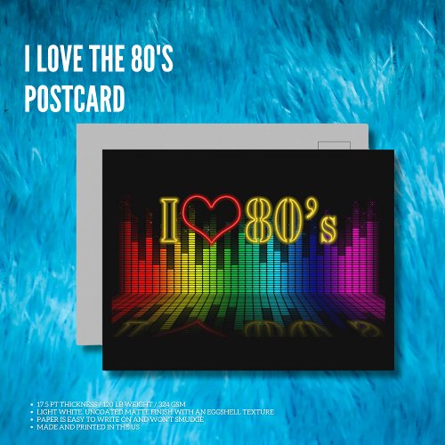 I Love The 80s Postcard