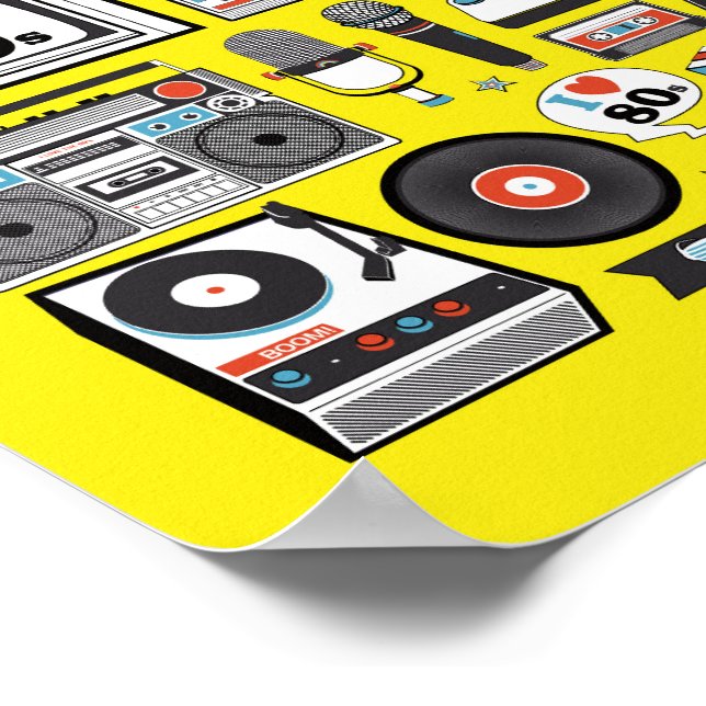 I Love the 80's Poster (Corner)