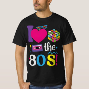 I Love the 80s Retro Vintage Aesthetic  Neon Casse T-Shirt