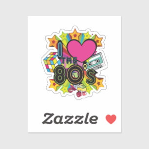 i love the 80s sticker