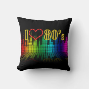 I Love The 80's Throw Pillow