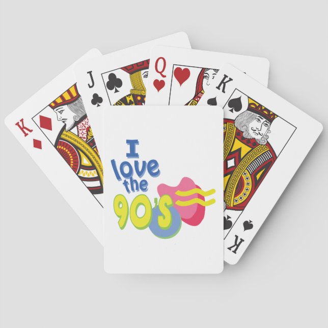 I Love the 90s Poker Cards (Back)