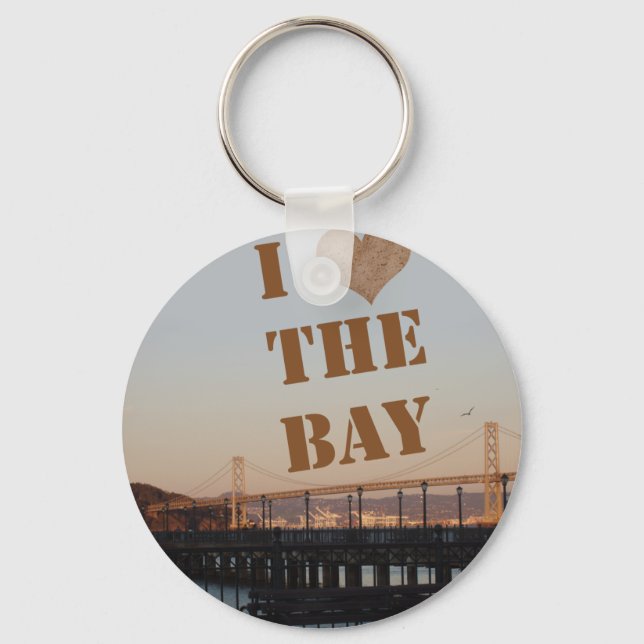 I Love The Bay! Keychain (Front)
