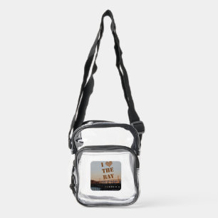I Love The Bay Scenic Travel Photo Logo Clear Crossbody Bag