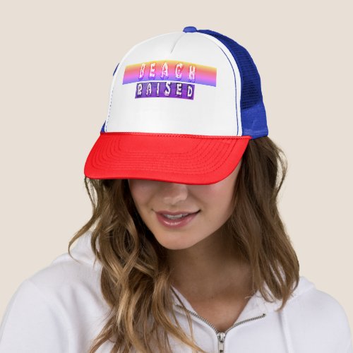 I Love The Beach at Summer time   Trucker Hat