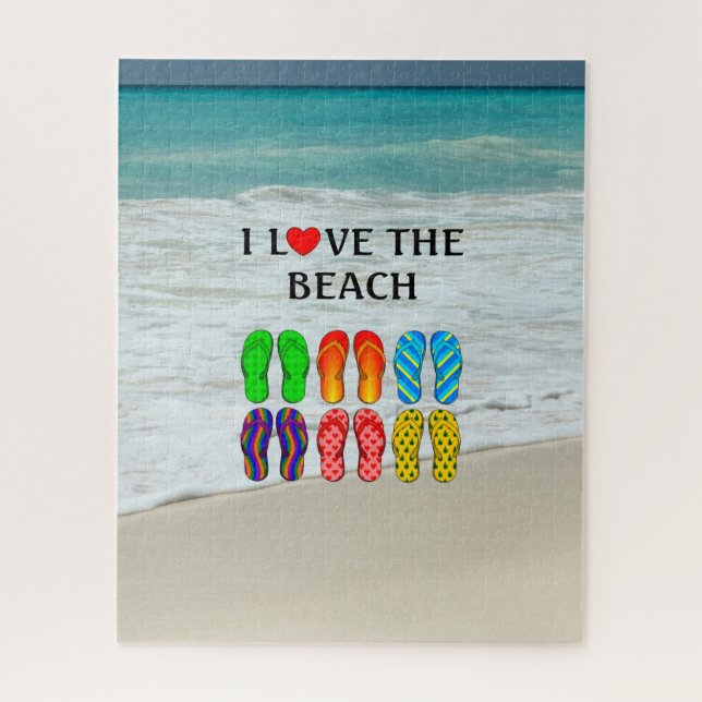 I Love the Beach,  Jigsaw Puzzle (Vertical)