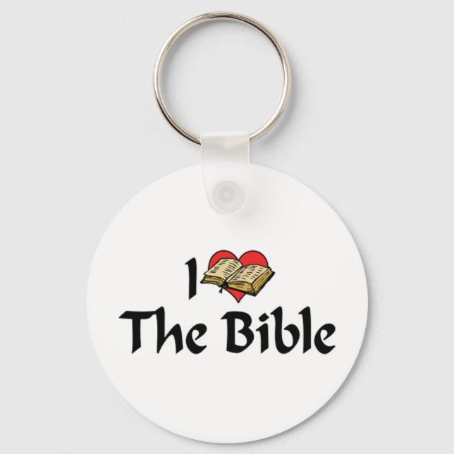 I Love The Bible Keychain (Front)
