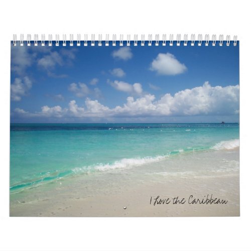 I Love the Caribbean Calendar