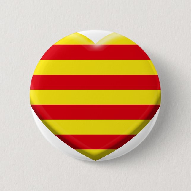 I love the Catalans Button (Front)