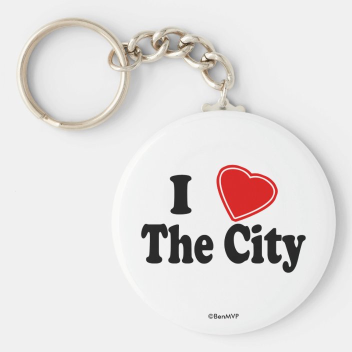 I Love The City Key Chain
