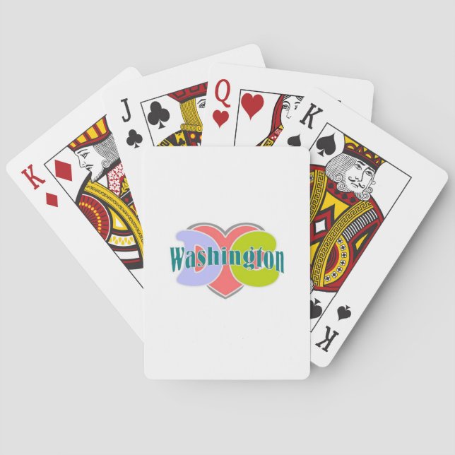 I love the city of Washington DC Poker Cards (Back)